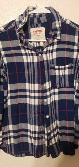 Mossimo Supply Co. Tops - Red, White,  and Blue flannel shirt. Soft!
